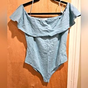 Forever 21 Ruffle Top Bodysuit